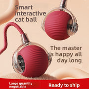 Pelota roja con cuerda