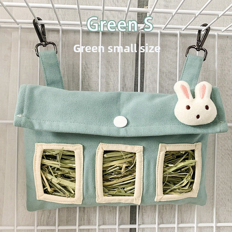 Bolsa colgante para heno de pequeños animales