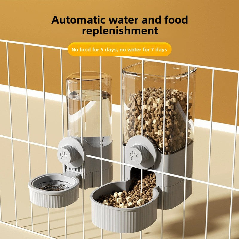 Hanging Pet Food and Water Dispenser