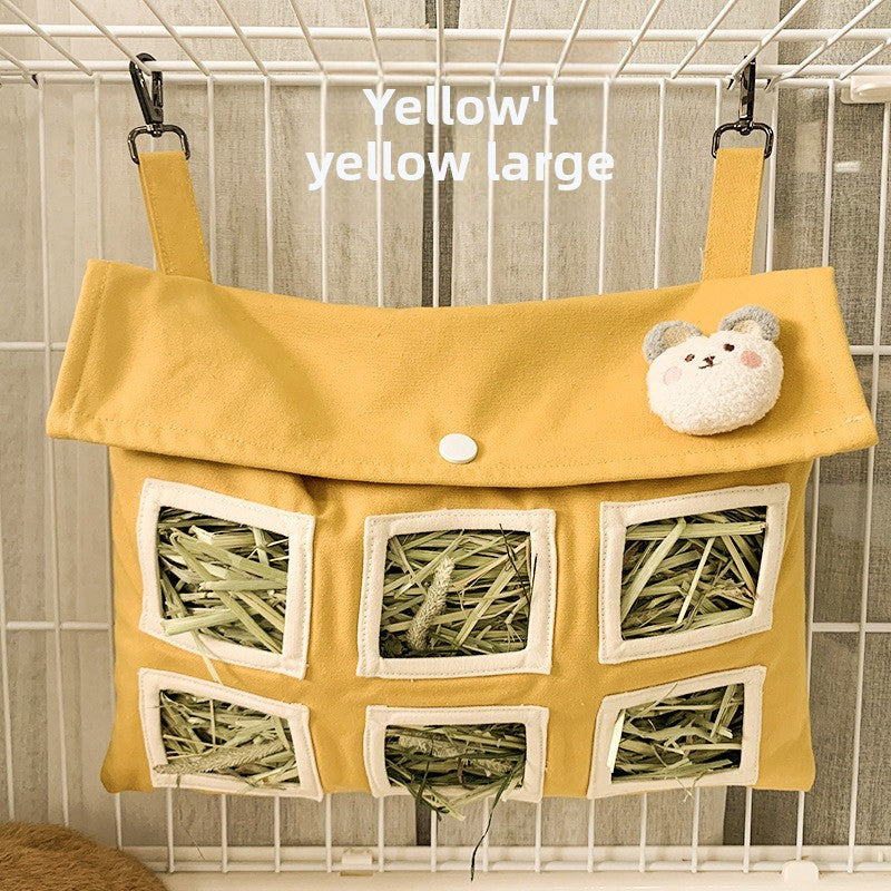 Bolsa colgante para heno de pequeños animales