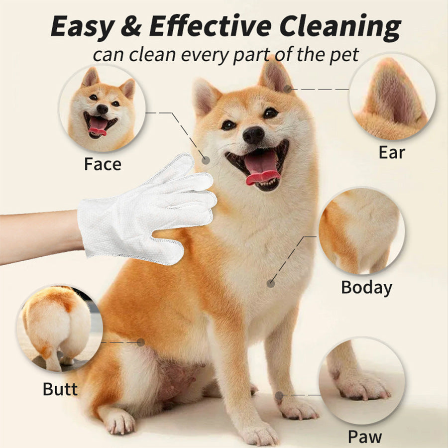 Pet Cleaning Gloves for Cats and Dogs