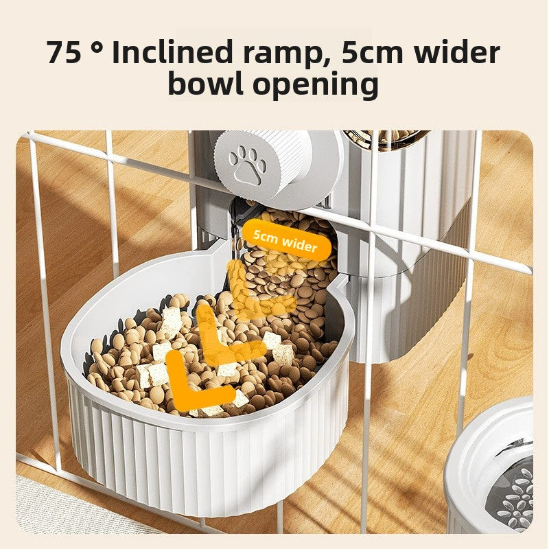 Hanging Pet Food and Water Dispenser