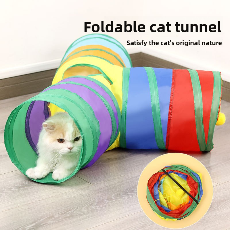 Interactive Cat Play Tunnel