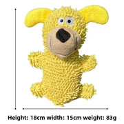 Perro amarillo tipo fregona