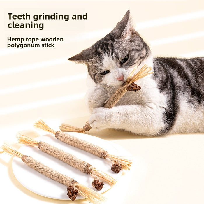Juguete dental con campana para gatos