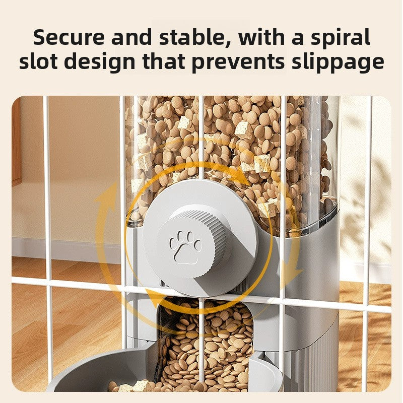 Hanging Pet Food and Water Dispenser