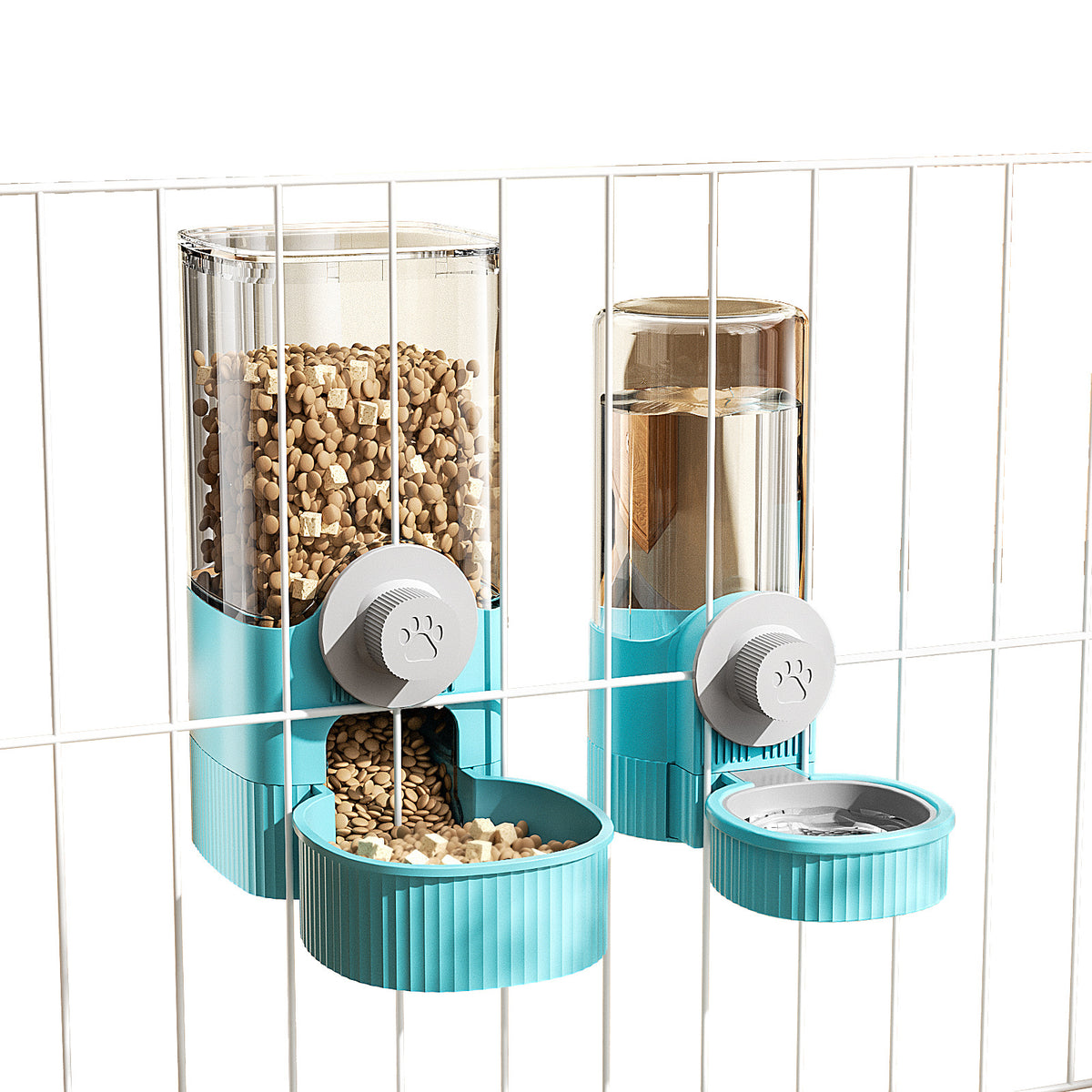 Hanging Pet Food and Water Dispenser