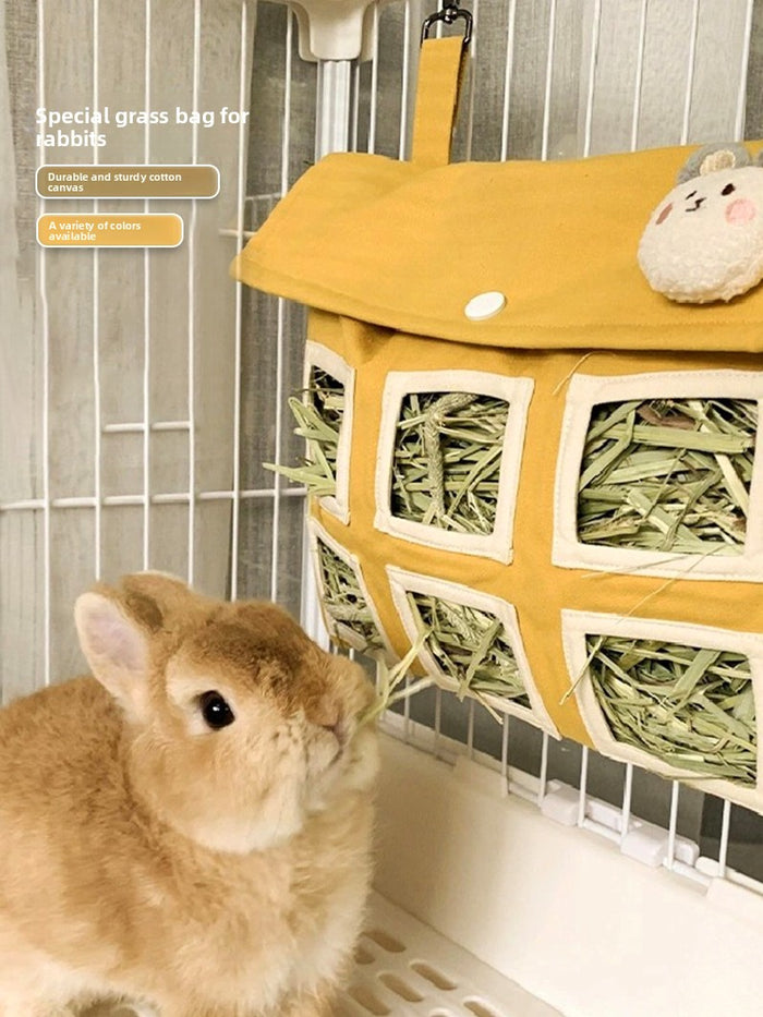 Bolsa colgante para heno de pequeños animales
