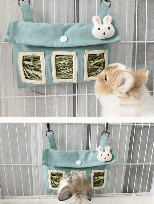 Bolsa colgante para heno de pequeños animales