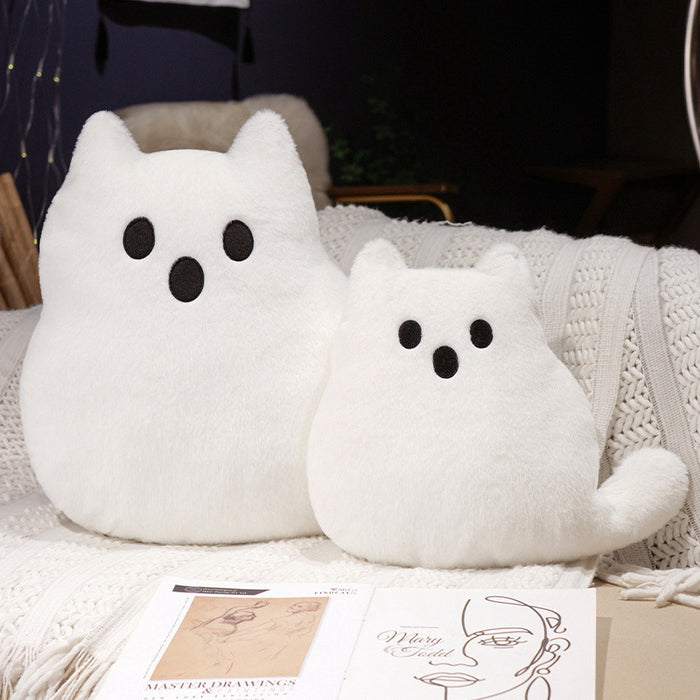 Muñeco de peluche con forma de gato fantasma para Halloween