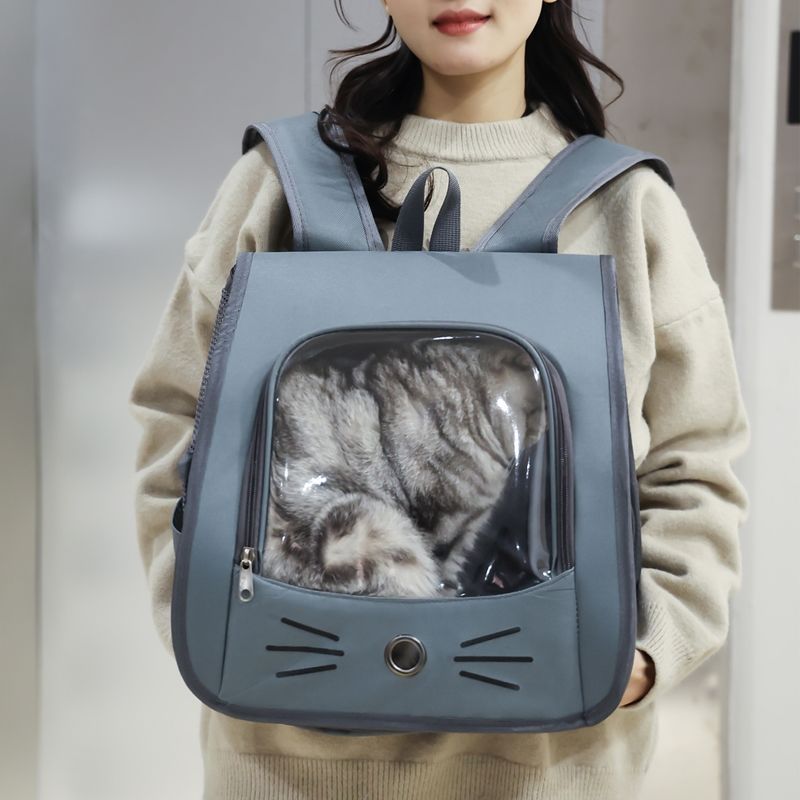 Mochila transportín de gran capacidad para mascotas