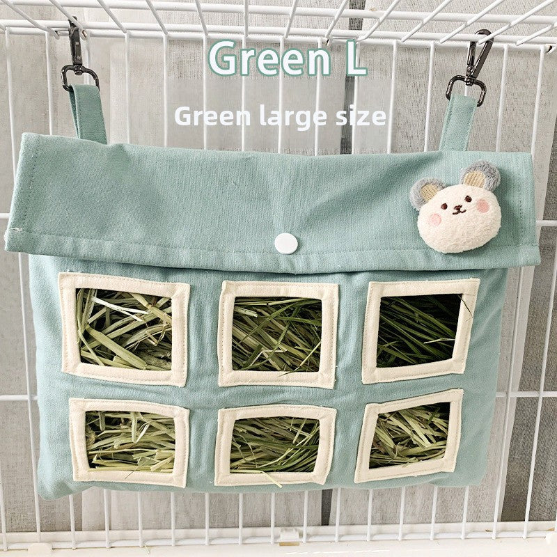 Bolsa colgante para heno de pequeños animales