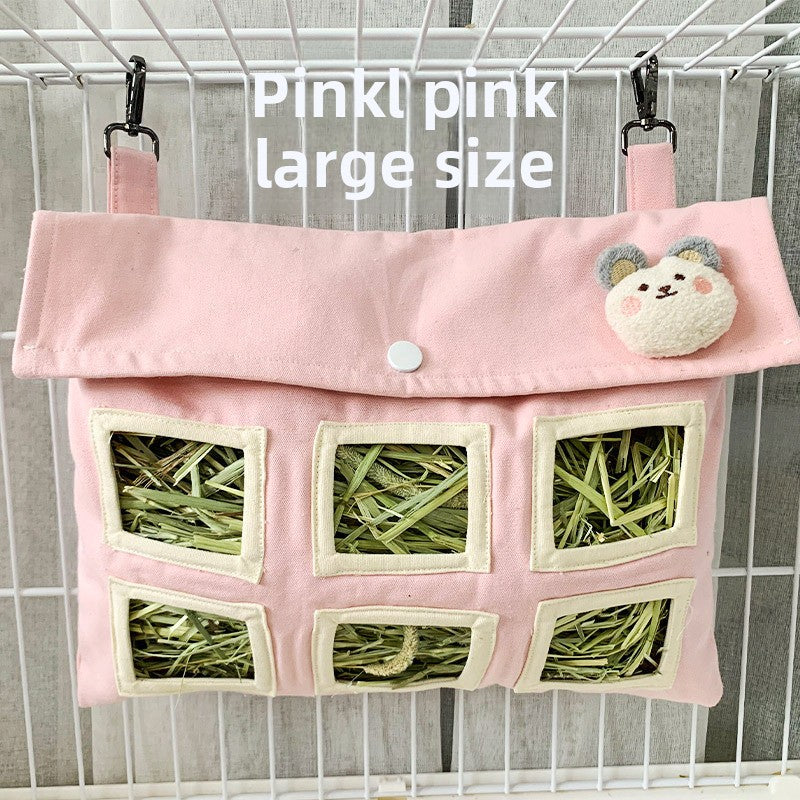 Bolsa colgante para heno de pequeños animales