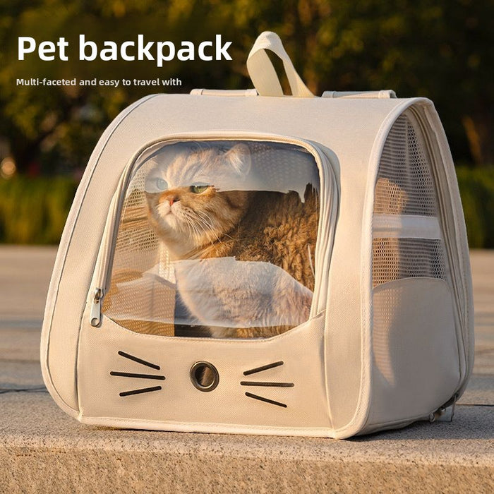 Mochila transportín de gran capacidad para mascotas