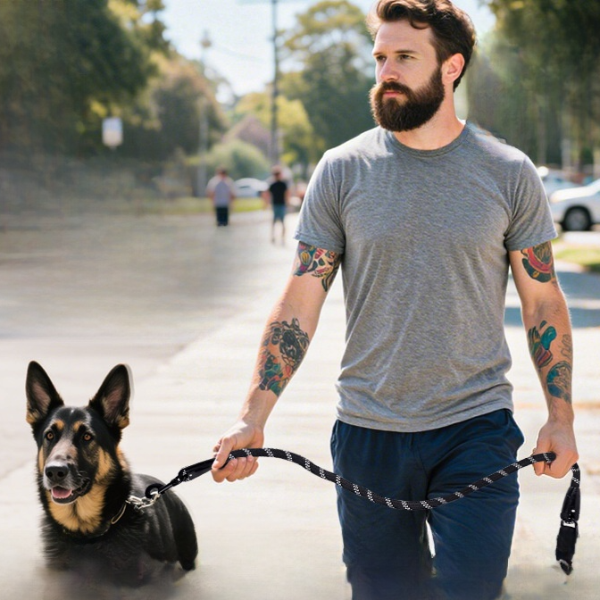 Correa reflectante de nylon para perros