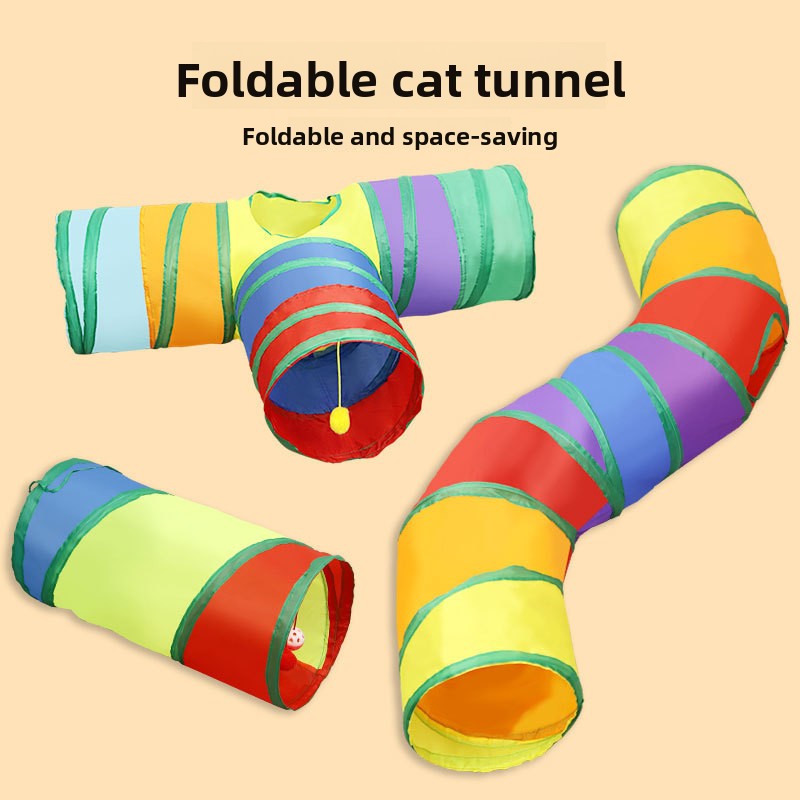 Interactive Cat Play Tunnel