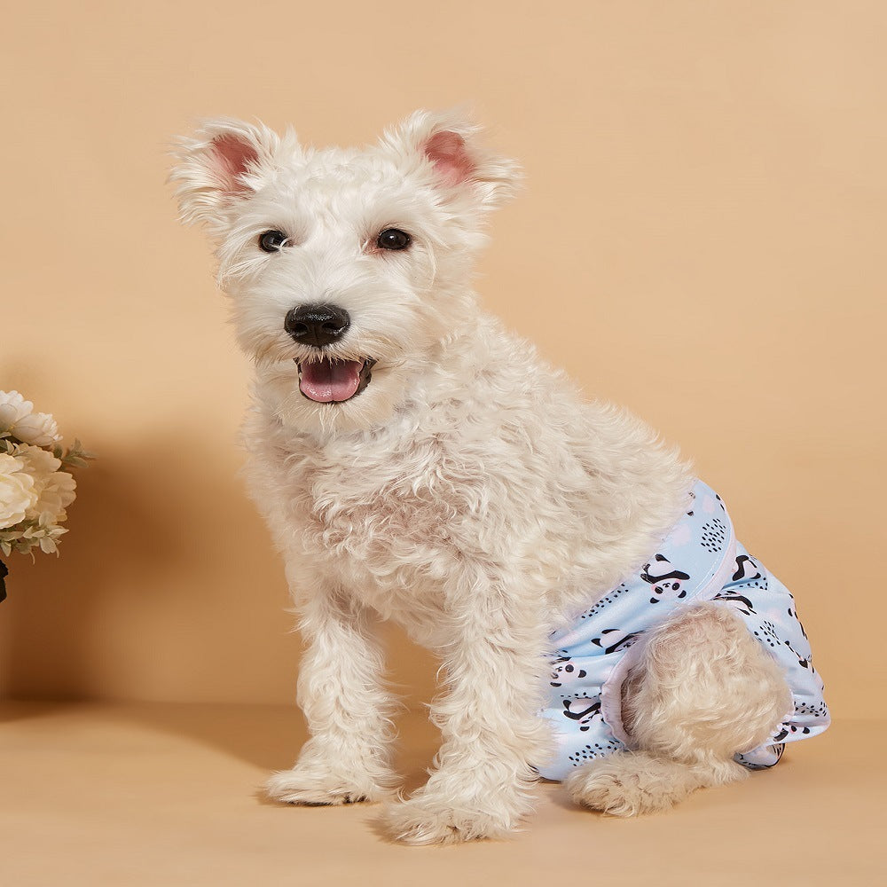 Cartoon Print Dog Menstrual Pants for Female Pets
