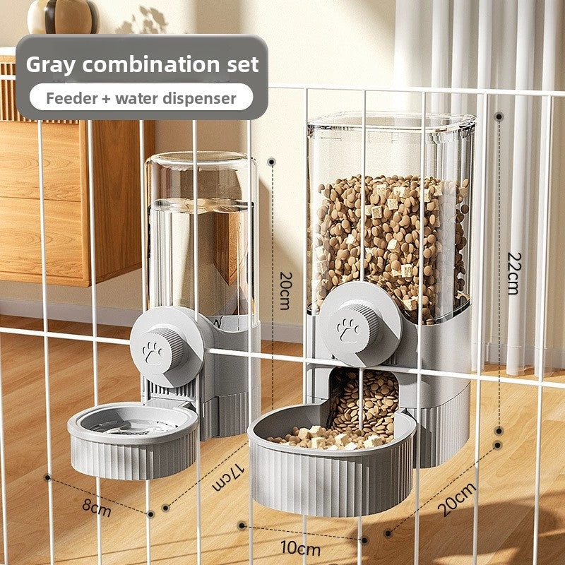 Hanging Pet Food and Water Dispenser