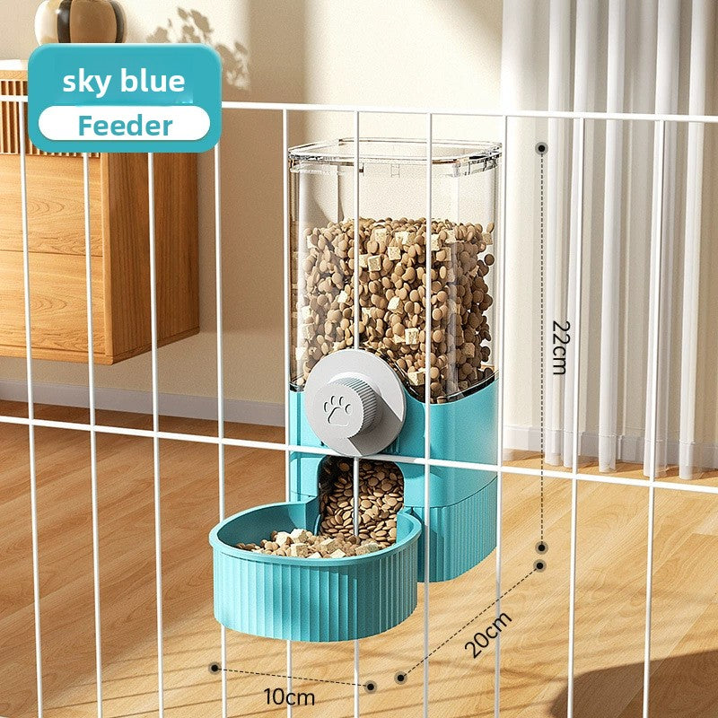 Hanging Pet Food and Water Dispenser