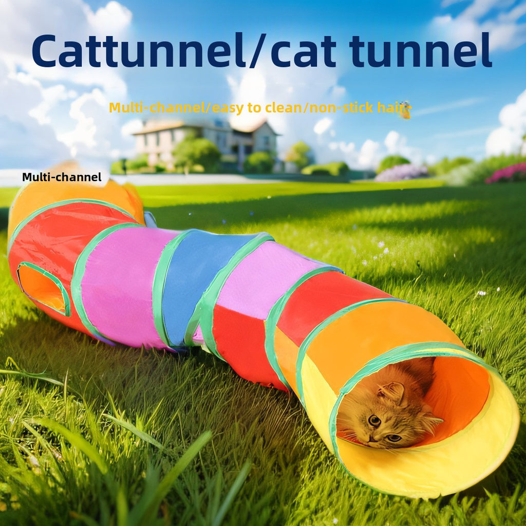 Interactive Cat Play Tunnel