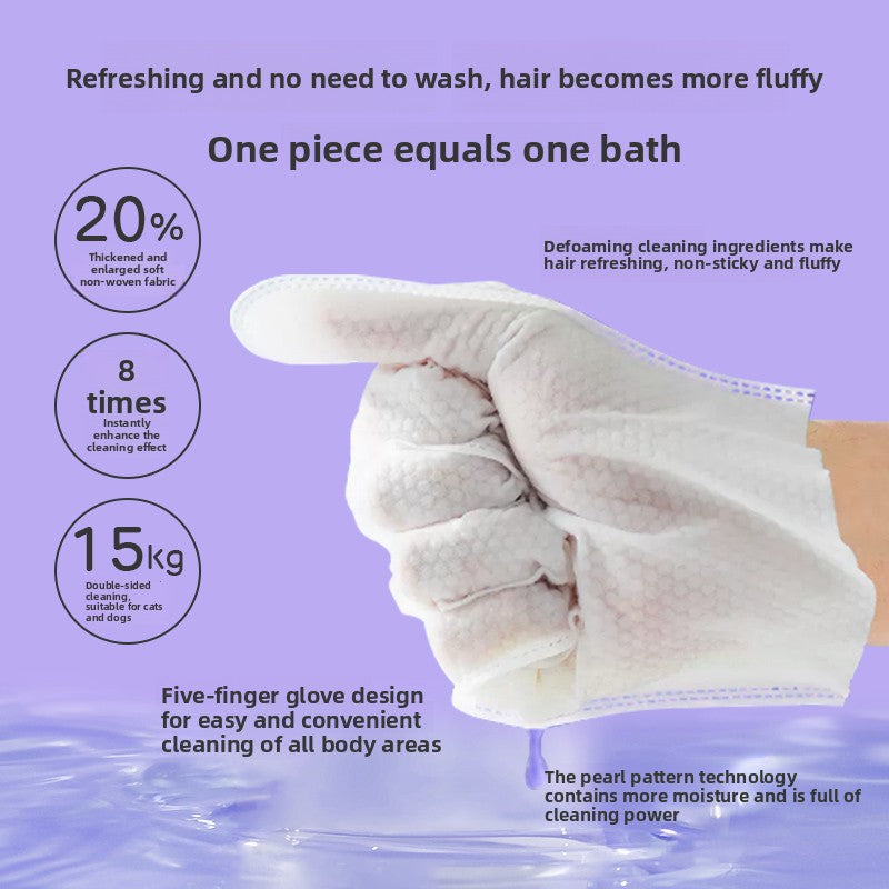 Pet Cleaning Gloves for Cats and Dogs