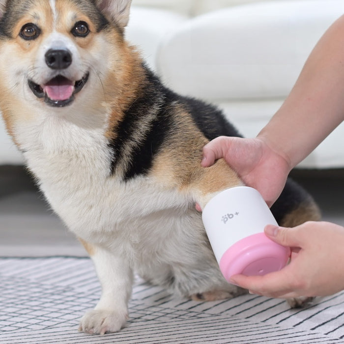 Lavapatas de silicona para perros y mascotas